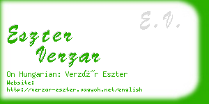 eszter verzar business card